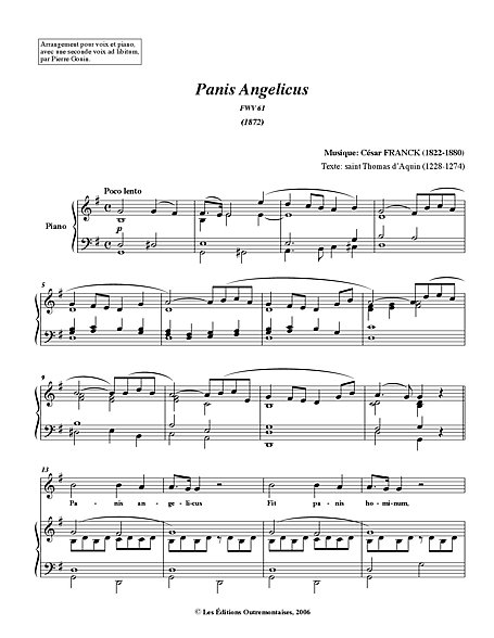 mass 5 panis angelicus voice voice piano sheet music cantorion free sheet music free scores