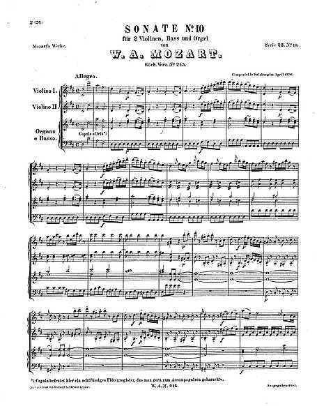 Miniatura de la partitura