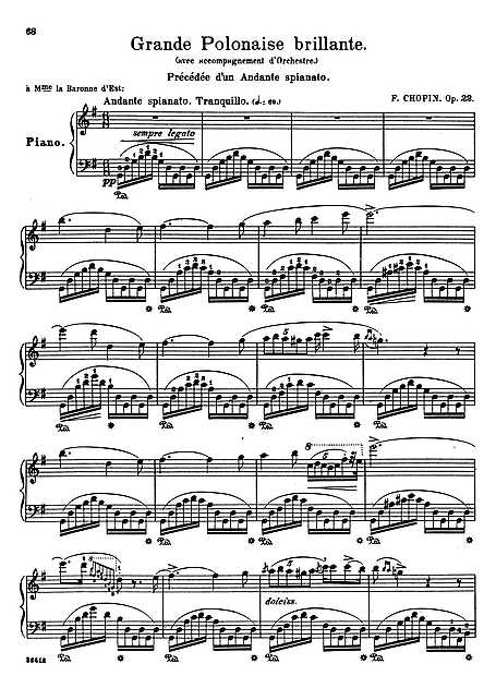 andante spianato et grande polonaise brillante